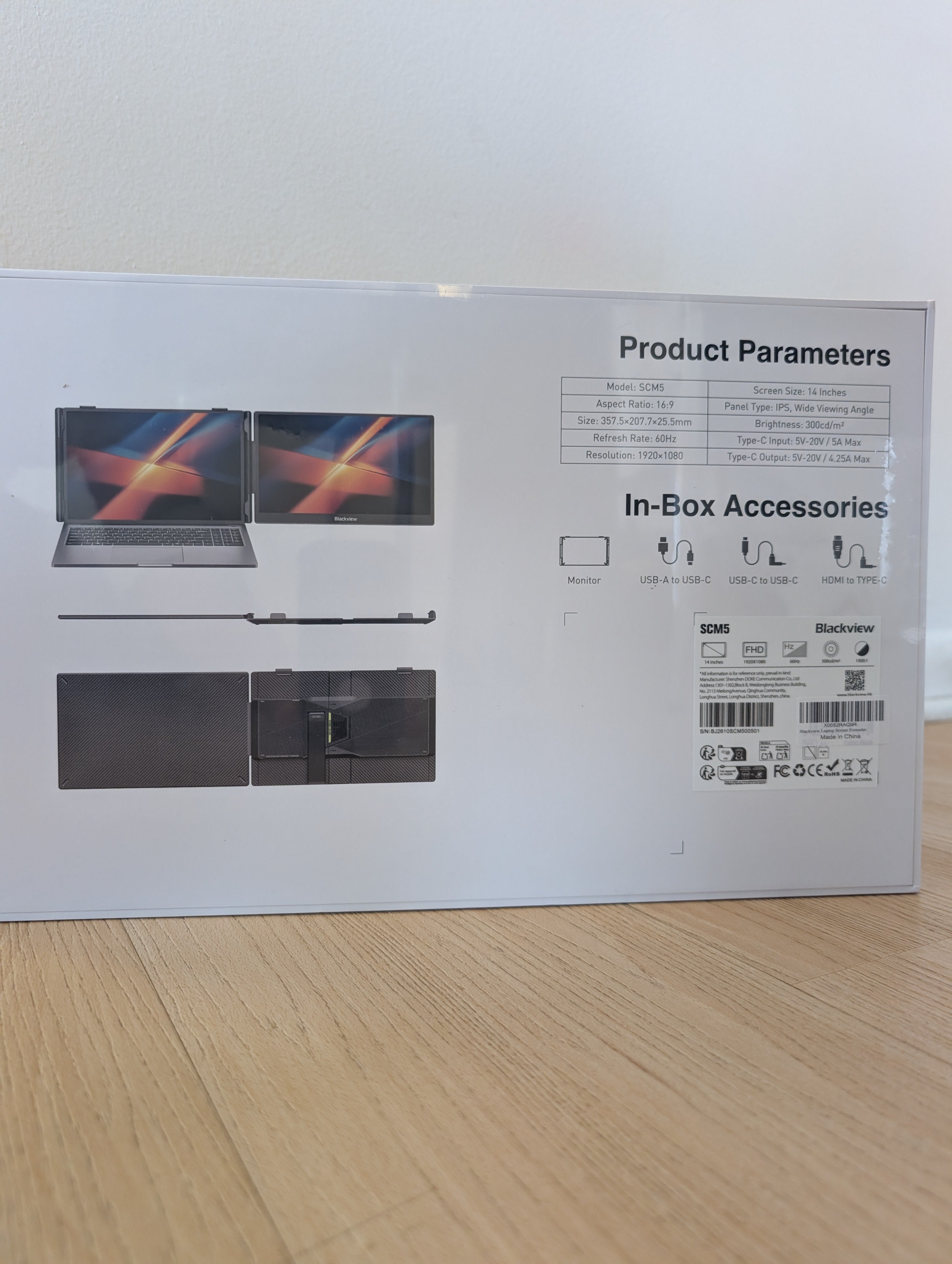 Blackview 14.1" Portable Laptop Screen Extender