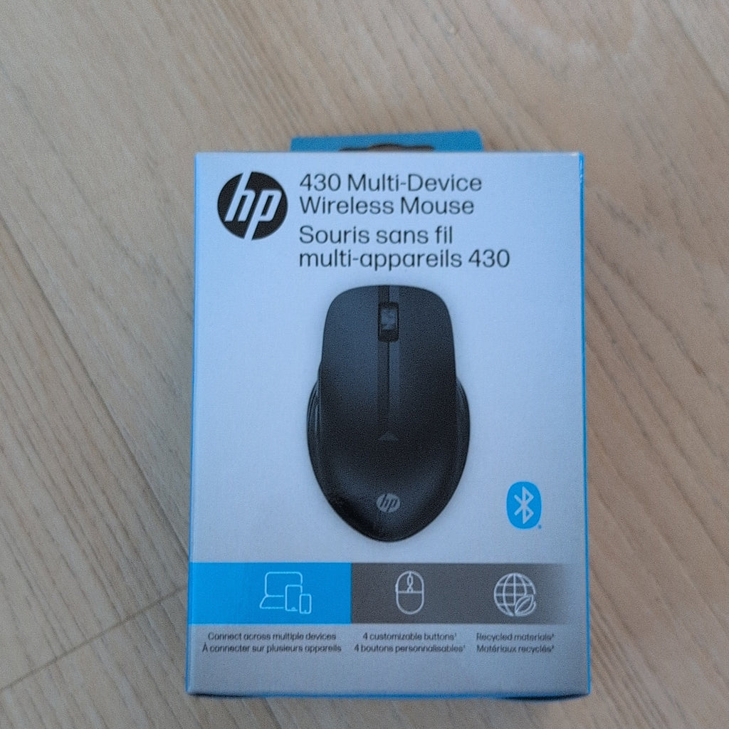 HP 430 Multi-Device Wireless Mouse – Bluetooth, 4 Programmable Buttons